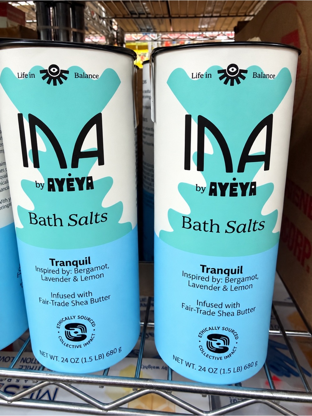 Ina Bath Salts - Aqua & White 2 pcs =3 lbs